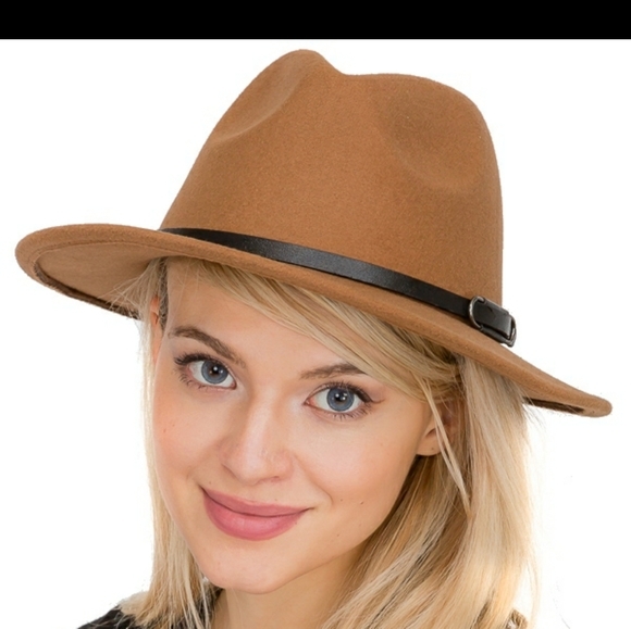 Panama hat in mocha with buckled belt unisex - Picture 3 of 7